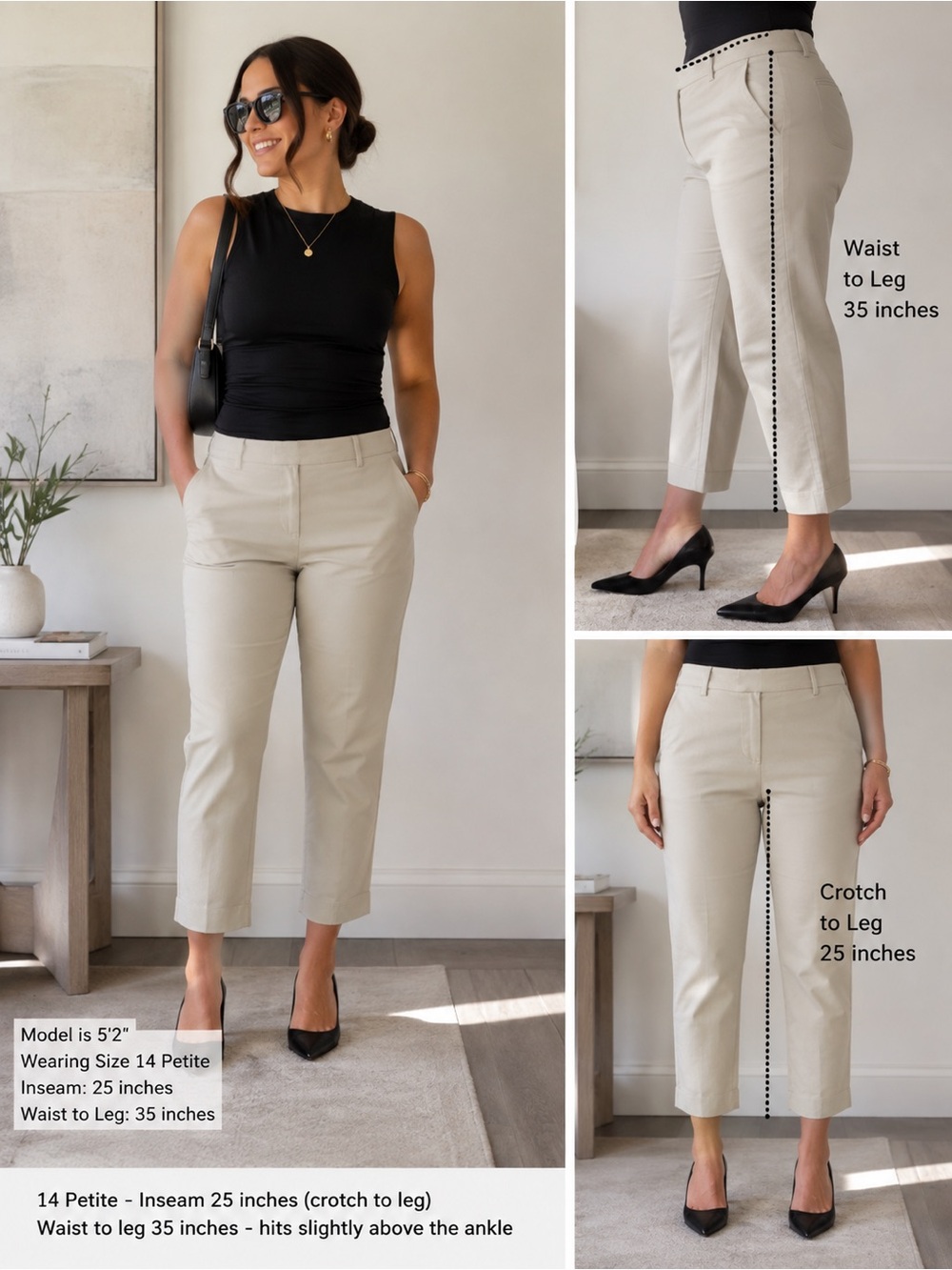 Womans Classic Slim Fit Chinos